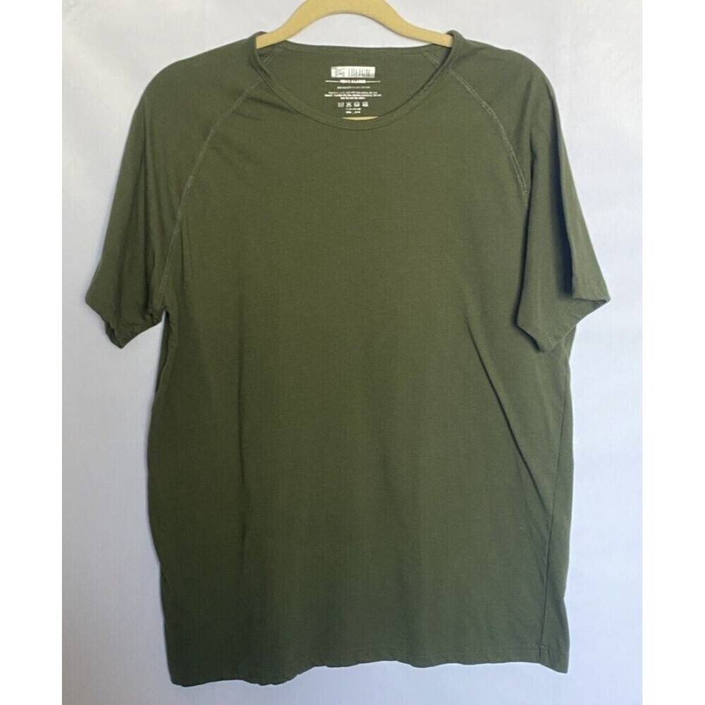 Treign Athletic Muscle Fit PulloverT Shirt Military Green Sz. XL